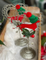 Preview: Herzständer mit Weihnachtsdackel