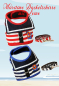 Preview: Maritime Dackelgeschirre in zwei Farben mit Leine