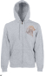 Preview: Sweat Shirt Jacke mit edelem Strassmotiv Langhaardackel