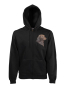 Preview: Sweat Shirt Jacke mit edelem Strassmotiv Langhaardackel