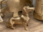 Preview: kleiner goldener Dackel in zwei Ausführungen