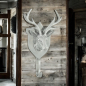 Preview: Kleiderhaken Schild Hirsch