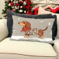 Preview: Kissen 30 x 50 mit Winterdackel