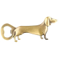 Preview: Flaschenöffner mit Dackel in bronze od. silber
