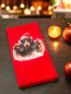 Preview: Geschirrtuch Baumwolle mit weihnachtlichen Dackeln rot