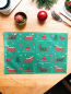 Preview: Tischset Weihnachten grün