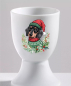 Preview: Eierbecher mit weihnachtlichem  Rauhhaardackel