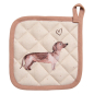 Preview: Topflappen Dackel beige