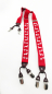 Preview: Hosenträger Rot mit Dackelmotiven