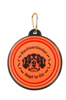 Rauhhaardackelnapf "to go'"