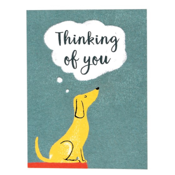 Karte mit Umschlag "Thinking of you"