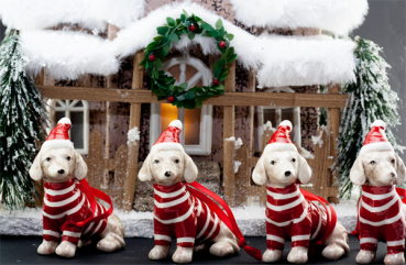 Keramikdackelanhänger