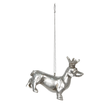 Dackel zum Hängen gold od. silber