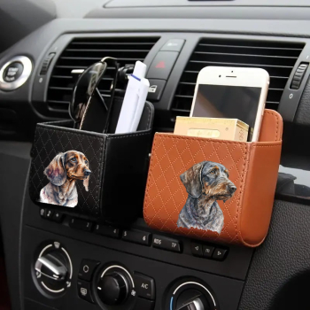 Praktische Box für's Auto mit Dackelmotiv