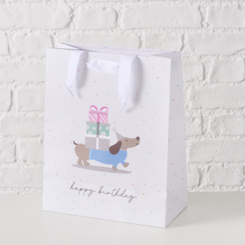 Geschenktüte Geburtstagsdackel