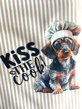 Latzschürze Rauhi "Kiss the cook"