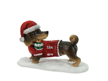 Niedlicher Weihnachtsdackel