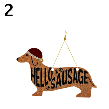 Holzanhänger Dackel