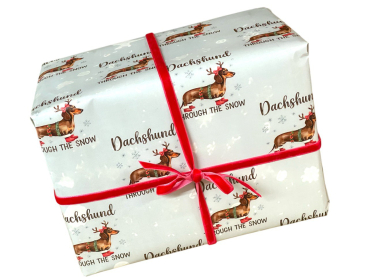 Geschenkpapier "Dachshund through the snow"