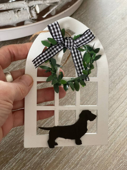 Dekofensterrahmen mit Rauhi