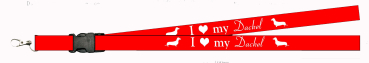 Schlüsselanhänger "I love my Dackel"