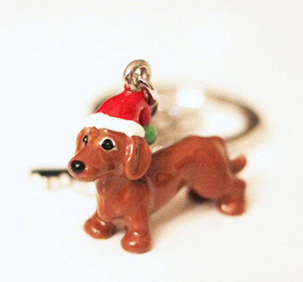 Schlüsselanhänger Weihnachtsdackel
