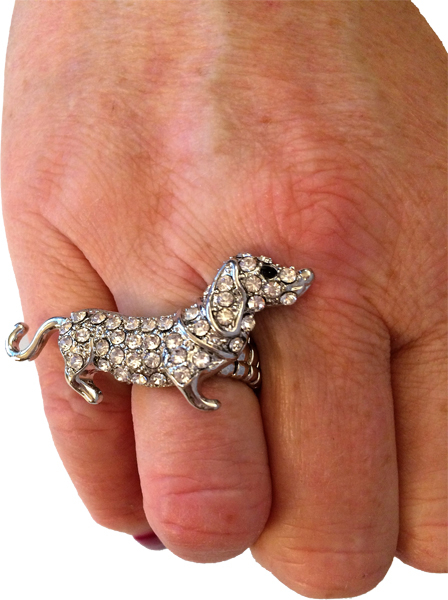 Dackelring 5 silber od. gold