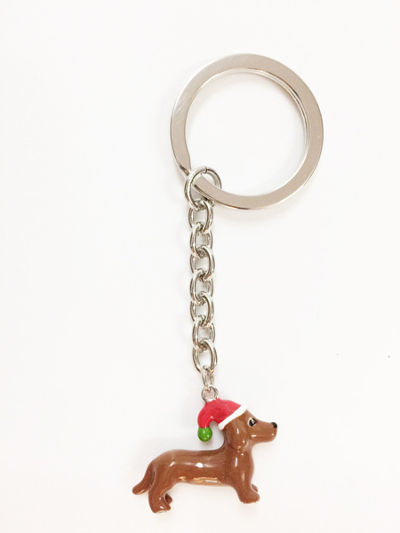 Schlüsselanhänger Weihnachtsdackel