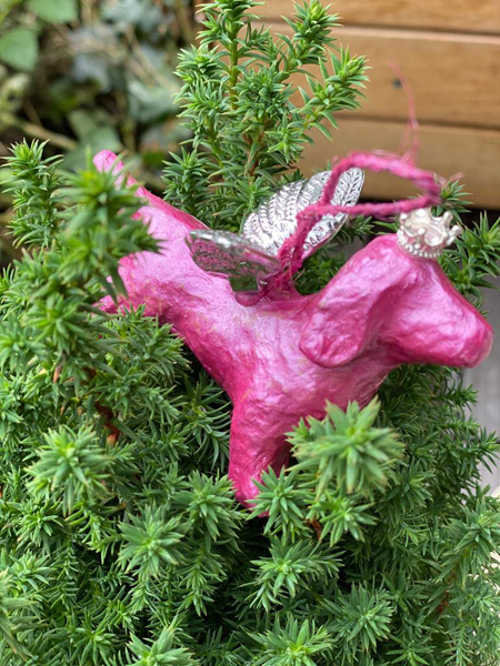 Geflügelter Dackel verschiedene Farben