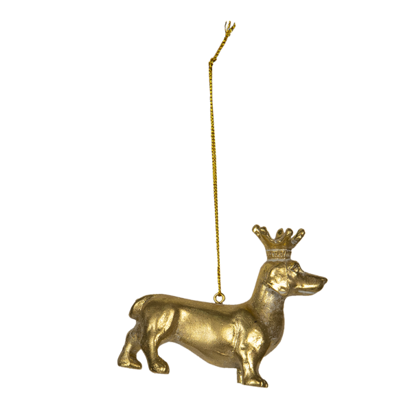 Dackel zum Hängen gold od. silber