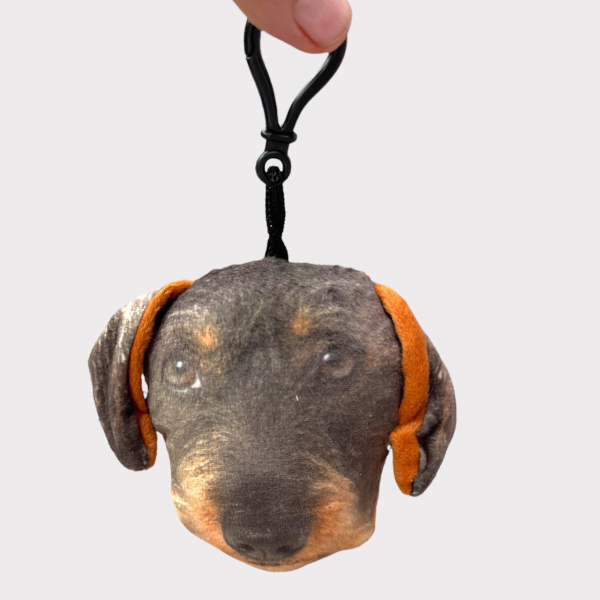 Rauhaardackelkopfanhänger