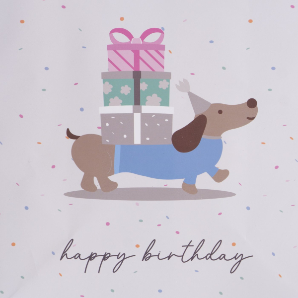 Geschenktüte Geburtstagsdackel