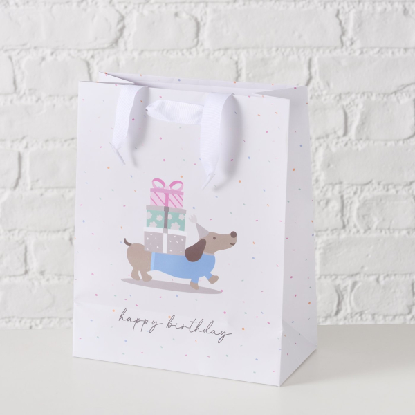 Geschenktüte Geburtstagsdackel