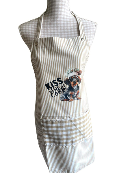 Latzschürze Rauhi "Kiss the cook"