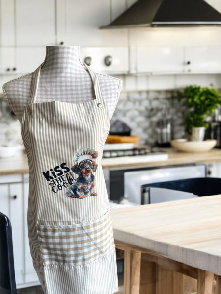 Latzschürze Rauhi "Kiss the cook"