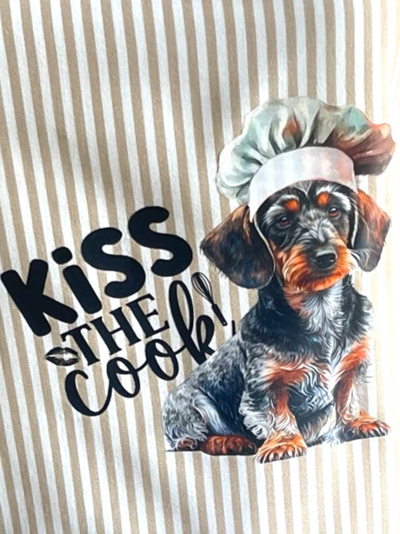 Latzschürze Rauhi "Kiss the cook"