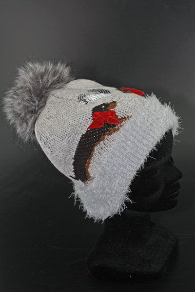 Mütze mit Dackelmotiv