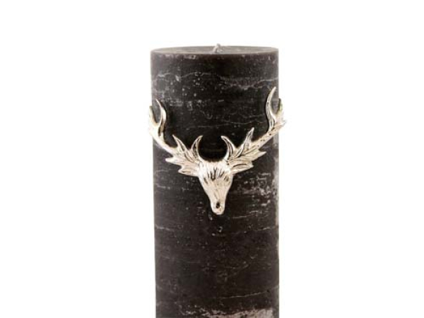 Kerzenhirschgeweih 2erSet gold od. silber