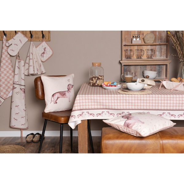 Topflappen Dackel beige