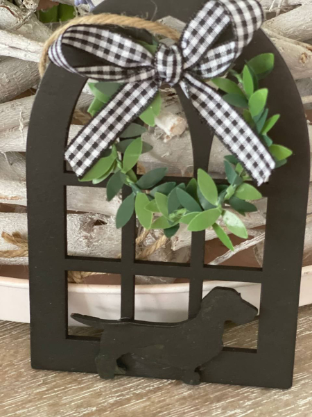 Dekofensterrahmen mit Rauhi