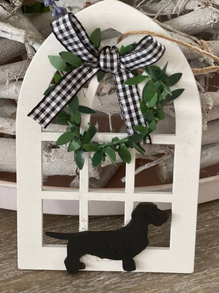 Dekofensterrahmen mit Rauhi