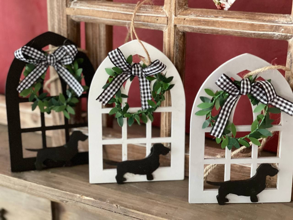 Dekofensterrahmen mit Rauhi