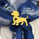 Serviettenringe mit Dackel Gold